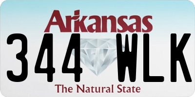 AR license plate 344WLK