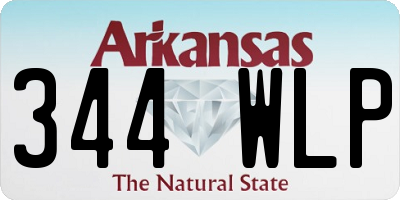 AR license plate 344WLP
