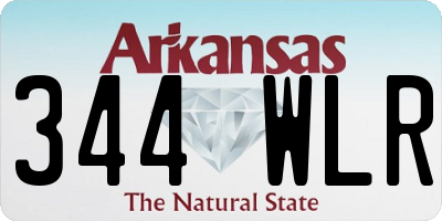 AR license plate 344WLR