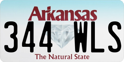 AR license plate 344WLS