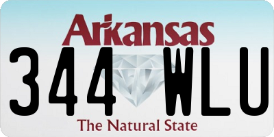 AR license plate 344WLU