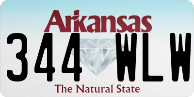 AR license plate 344WLW