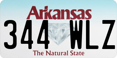 AR license plate 344WLZ