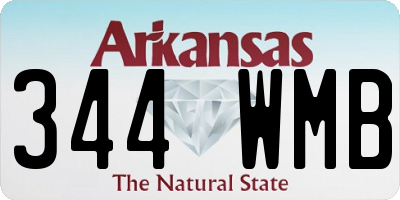 AR license plate 344WMB