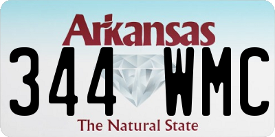 AR license plate 344WMC