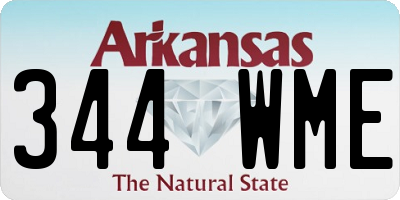 AR license plate 344WME
