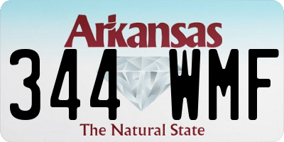 AR license plate 344WMF
