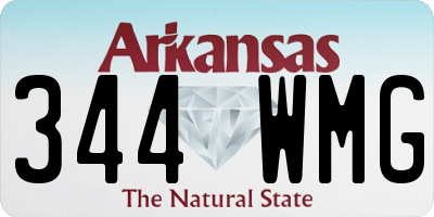 AR license plate 344WMG