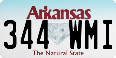 AR license plate 344WMI