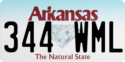 AR license plate 344WML