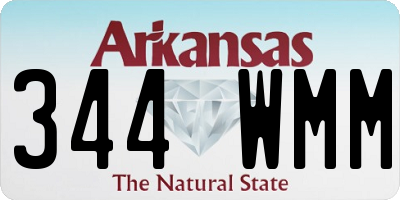 AR license plate 344WMM