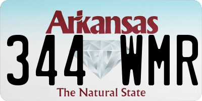 AR license plate 344WMR