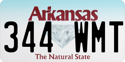 AR license plate 344WMT