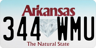 AR license plate 344WMU