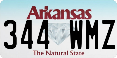 AR license plate 344WMZ