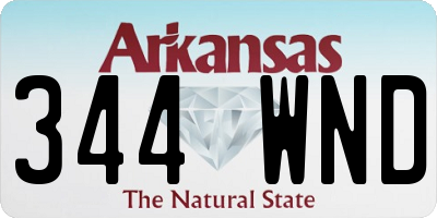 AR license plate 344WND