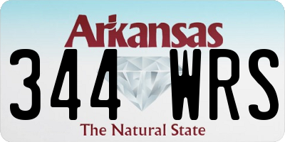 AR license plate 344WRS
