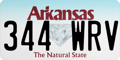 AR license plate 344WRV