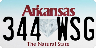 AR license plate 344WSG