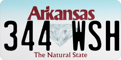 AR license plate 344WSH