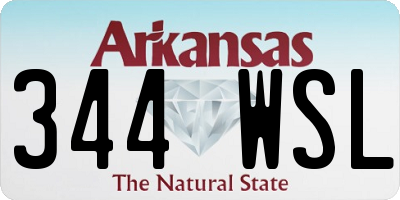 AR license plate 344WSL