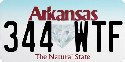 AR license plate 344WTF