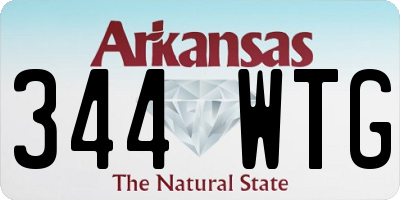 AR license plate 344WTG