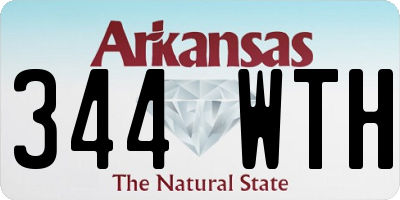 AR license plate 344WTH