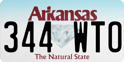 AR license plate 344WTO