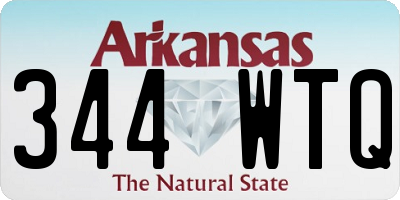 AR license plate 344WTQ