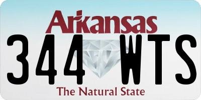 AR license plate 344WTS