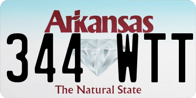 AR license plate 344WTT