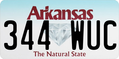 AR license plate 344WUC