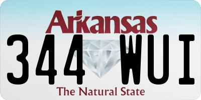 AR license plate 344WUI