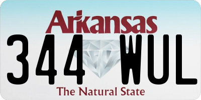 AR license plate 344WUL