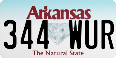 AR license plate 344WUR