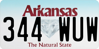 AR license plate 344WUW