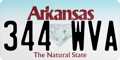AR license plate 344WVA