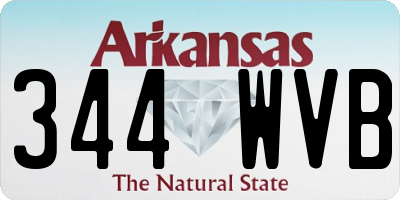 AR license plate 344WVB
