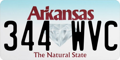 AR license plate 344WVC