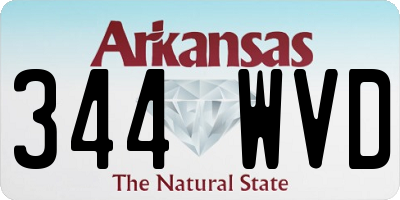 AR license plate 344WVD