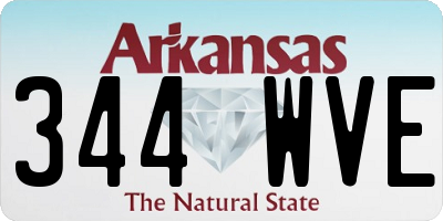 AR license plate 344WVE