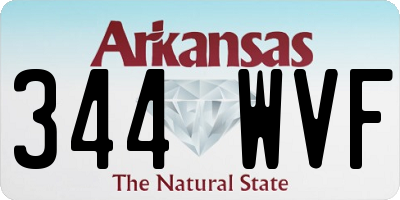 AR license plate 344WVF