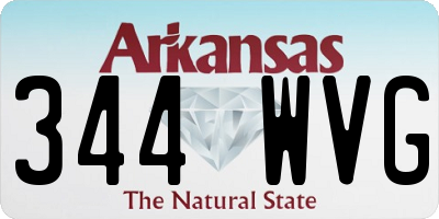 AR license plate 344WVG