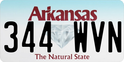 AR license plate 344WVN