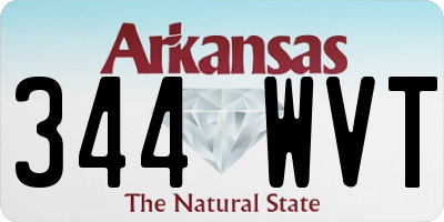 AR license plate 344WVT