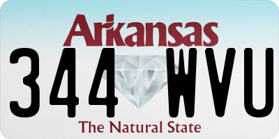AR license plate 344WVU