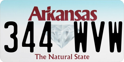 AR license plate 344WVW