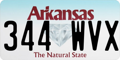 AR license plate 344WVX