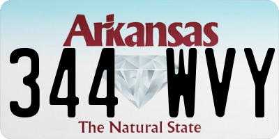 AR license plate 344WVY